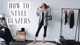 Blazer Outfit Ideas  How To Style Blazers 👟 1 BLAZER 9 OUTFITS [upl. by Ricardo]