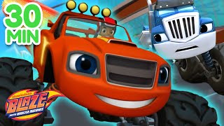 Blazes Race to the Finish Line w AJ 🏁  30 Minute Compilation  Blaze and the Monster Machines [upl. by Agnes]