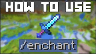 Minecraft  How To Use The enchant Command JavaBedrock [upl. by Casabonne231]