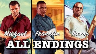 Grand Theft Auto 5  All Endings A B and C [upl. by Lil]