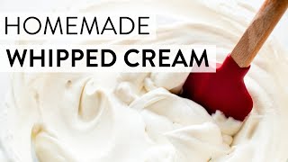 Homemade Whipped Cream  Sallys Baking Recipes [upl. by Higgins]