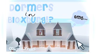 How to Make Dormers Roof Popouts in Bloxburg Easy Tutorial [upl. by Nilesoy]