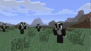 Badgers  FULL VERSION  In Minecraft Unofficial Music Video [upl. by Maharg]