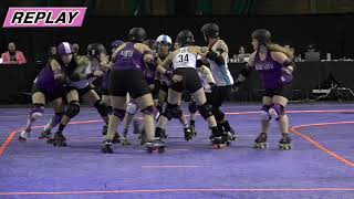 Rose City vs Philly  2019 International WFTDA Championships Game 5 [upl. by Aikin300]