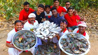 সুন্দরবনের কাঁকড়া সাথে নদীর মাছ রান্না  World famous Sundarbon Crab and Datne Fish recipe [upl. by Adaha]