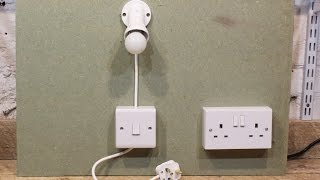 Simple Plug in Light and Switch [upl. by Aneliram]