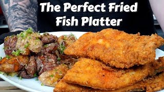 How To Fry Fish Like a Pro Plus My Favorite Potato Recipe Ever  Fathers Day Fish Fry [upl. by Tonkin]