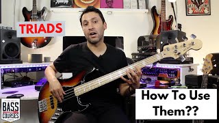 How To Learn And Use Triads For Bass Lines [upl. by Ayahsey122]