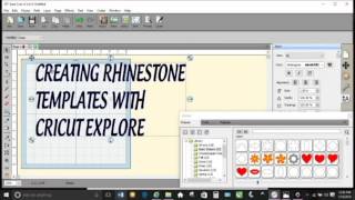 Creating Rhinestone Template Designs With Cricut Explore [upl. by Oibirot]