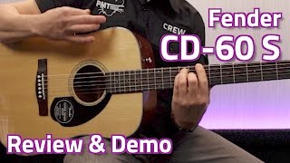 Fender CD60S Dreadnought Acoustic  Review amp Demo [upl. by Ayotel]