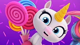 Fingerlings Tales  Too Much Candy For Gigi The Unicorn  Kids Cartoons [upl. by Mariana]