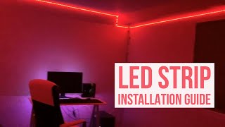 LED Strip Installation Guide  164ft amp 32ft [upl. by Sathrum901]