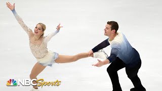 Knierim and Fraziers stellar free skate from figure skating world championships  NBC Sports [upl. by Aklim859]