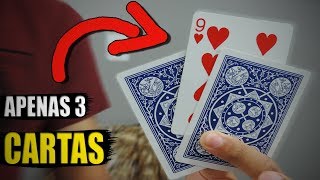 A INCRÍVEL MÁGICA DAS 3 CARTAS  MÁGICA REVELADA TUTORIAL [upl. by Ahsinned907]