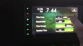 How To Change the Time on the Pioneer SPHDA120 AppRadio 4 [upl. by Alag]