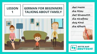 Conversational German for Beginners A1A2  Lesson 1 Talking About Family [upl. by Animsaj]