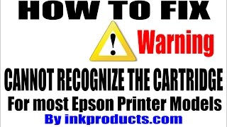 How To Repair Cannot Recognize The Cartridge for Epson Printers [upl. by Enomar341]