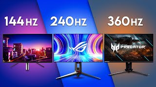 144Hz vs 240Hz vs 360Hz Monitors  Which Refresh Rate Should You Use [upl. by Cranston]