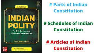 V8 Parts Articles and Schedules of Constitution Indian Polity by M Laxmikanth for UPSCPSC [upl. by Beryle]