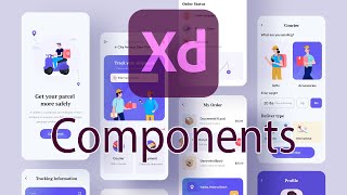 Adobe XD Components Tutorial for Beginners [upl. by Meng]