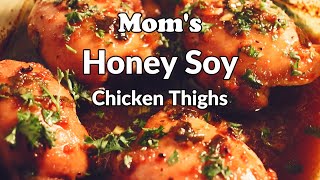 Honey Soy Chicken Thigh Recipe  Honey Garlic Chicken  Food Made Simple [upl. by Aihtnic611]