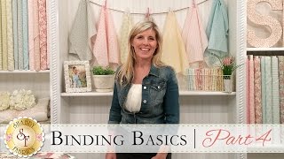 Binding Basics Part Four  a Shabby Fabrics Quilting Tutorial [upl. by Velick]