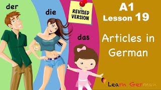 A1  Lesson 19  Articles in German  Bestimmte Artikel im Nominativ  Learn German [upl. by Abad]