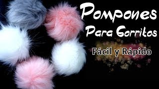 Como Hacer un PomPon  Pom Pom  PELUCHE  Para Gorritos [upl. by Rhoads395]