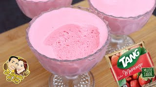 COMO FAZER MOUSSE COM TANG  3 INGREDIENTES E SEM LEITE CONDENSADO [upl. by Ahseyk]