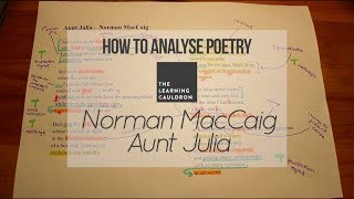 Norman MacCaigs quotAunt Juliaquot  How to Analyse Poetry [upl. by Akinoj]