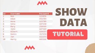 PHP amp MySQL Tutorial Displaying Database Data in HTML Tables [upl. by Stephie202]