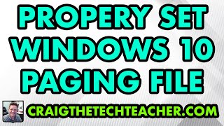 How To Properly Set The Windows 10 Paging File 2022 [upl. by May]