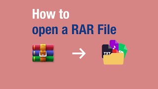 How to open a RAR File  WinRAR Video [upl. by Anauqal6]