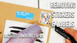 How to remove stickers without damaging them also works for labels amp stamps [upl. by Aeiram712]