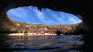 Hidden cave beach in Puerto Vallarta Mexico  Las Marietas Islands [upl. by Spanos]