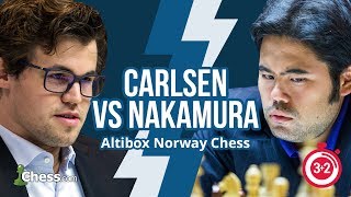 Norway Blitz Chess Tournament Carlsen vs Nakamura [upl. by Airotcivairam]