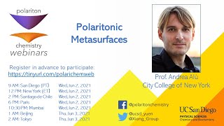 Polaritonic Metasurfaces  Andrea Alù [upl. by Araed]