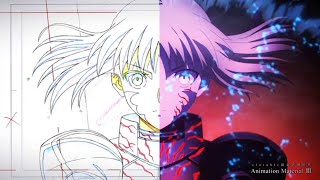 Heavens Feel  III Spring Song  Rider vs Saber Alter「Animation Production Material」 [upl. by Dilan]