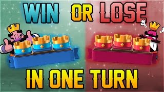 Clash Royale  Winning or Losing in 1 Turn Decisions Strategy Guide [upl. by Kwarteng749]