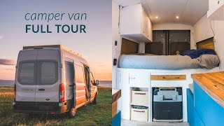 The Tour  Ford Transit Camper Van Conversion [upl. by Schulze509]