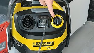 Karcher WD6 P PREMIUM Vacuum Cleaner  unbox and test [upl. by Otreblif]