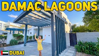 TOURING LUXURY VILLA AT DAMAC LAGOONS  Dubai Real Estate [upl. by Ociram]