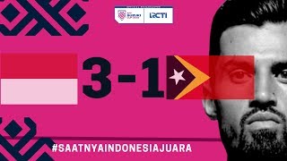 INDONESIA VS TIMOR LESTE AFF 3  1 [upl. by Eniawd]