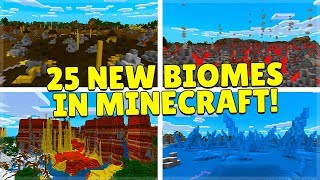 25 NEW Biomes added to your Minecraft World [upl. by Emilio954]