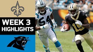 Saints vs Panthers  NFL Week 3 Game Highlights [upl. by Amorete]