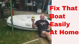 How To Repair Inflatable Boat DIY with simple tools [upl. by Aliehc860]