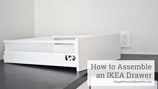 How to Assemble an IKEA SEKTION Drawer [upl. by Aicnorev]