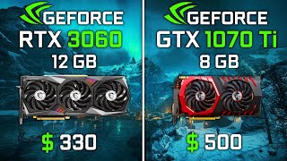 NVIDIA RTX 3060 vs GTX 1070 Ti  Test in 6 Games [upl. by Frager144]