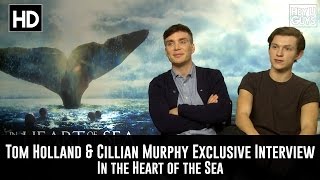 Cillian Murphy amp Tom Holland  In the Heart of the Sea Exclusive Movie Interview [upl. by Delastre413]