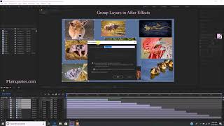 how to Group Layers in After Effects [upl. by Hays7]